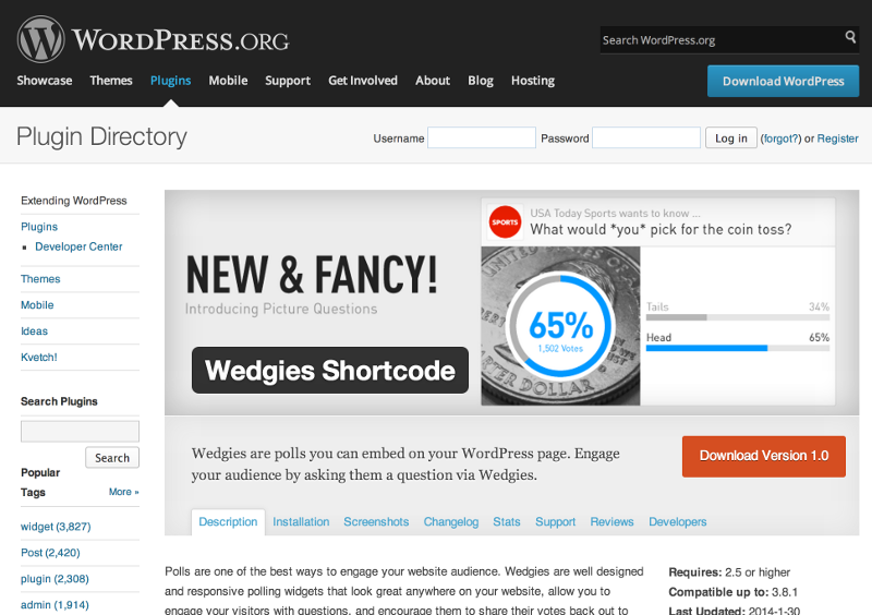 Wedgies Shortcode Plugin Launches