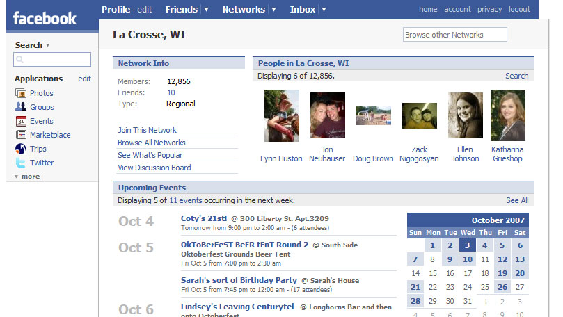 Facebook Scores - Mashup with google maps, facebook data & census data